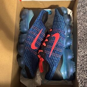 Nike Vibrant Blue and Red Sneakers